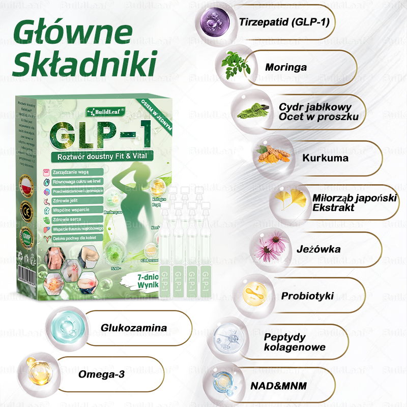 🌿Oficjalny sklep Polska | ⏰ BuildLeaf® GLP-1 8-w-1 Fit & Vital Rozwiązanie (Jednorazowe dziennie, widoczne zmiany w ciągu 7 dni) ✅ Otyłość, zdrowie sercowo-naczyniowe, cukrzyca, bezdech senny, zdrowie jelit, problemy ze stawami i inne.