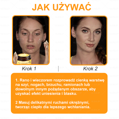 Wykonane i wysłane z Polski 👩‍⚕️👩‍⚕️ VLSVLS® Krem z Jadem Pszczoły Kompleksowy Ostatni Dzień 80% ZNIŻKI (Opadająca Skóra, Drobne Zmarszczki, Utrata Jędrności, Płaskie Piersi, Opadające Biodra i Więcej)
