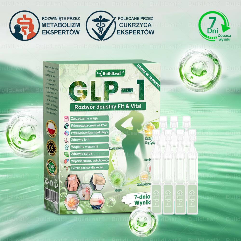 🌿Oficjalny sklep Polska | ⏰ BuildLeaf® GLP-1 8-w-1 Fit & Vital Rozwiązanie (Jednorazowe dziennie, widoczne zmiany w ciągu 7 dni) ✅ Otyłość, zdrowie sercowo-naczyniowe, cukrzyca, bezdech senny, zdrowie jelit, problemy ze stawami i inne.
